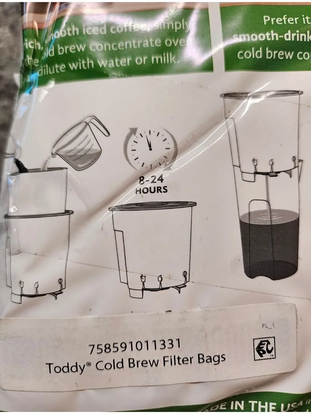 Lot of 200 Toddy Cold Brew Coffee Paper Filter Bags | 10 Packs of 20 | Bulk Lot